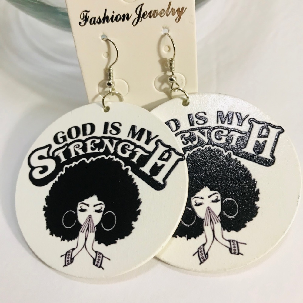 Button earring